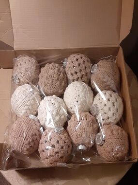Crochet Christmas Ornaments Set of 12